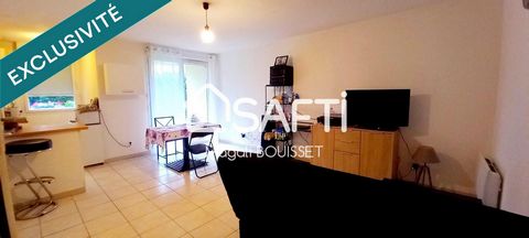 Appartement T2 de 40m² avec une terrasse dans une résidence sécurisée et place de parking.