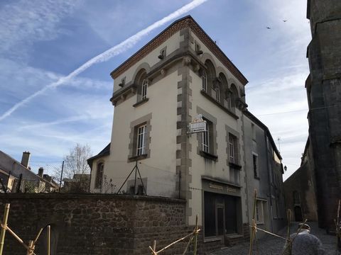 Very unusual property with stained-glass windows overlooking the 11th century church in the sought after village of Magnac-Laval. Once the village bakery, this large property could continue to have commercial premises on the ground floor with accommo...
