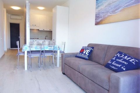 Stay in this attractive apartment, which has a charming private terrace where you can relax and unwind while admiring the scenic views. You have access to the swimming pool, which is shared with other guests (open from May till September) for refresh...