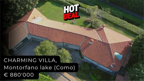Montorfano (CO): near the center of this ancient town and a few steps from the lake of the same name with origins dating back to the prehistoric age, stands the prestigious villa offered for sale. Most of the house is spread over a single living floo...