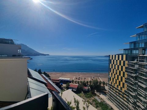 Luxury apartments on first line of Becici, Budva with panoramic sea view.  There is reception, swimming pool, parking space and elevator in the building. 6 min to center of Budva and 35 min to Tivat Airport.   There are one bedroom apartment option w...