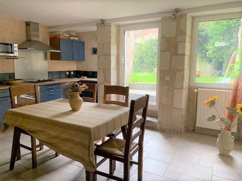 IN THE HEART OF MIREBEAU !! ~~This townhouse will seduce you with its authentic charm with its stone and large volumes! ~~On the ground floor you will find; bright entrance, living room with fireplace, living room with fireplace and independent entra...