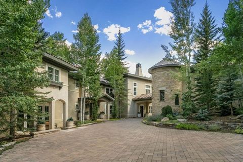 VAIL PASSPORT CLUB CHARTER MEMBERSHIP OPTION AVAILABLE WITH PURCHASE! Fondly named ''The Aspens'' and never before offered for sale, this European mountain estate exudes elegance and timeless beauty. Designed with extraordinary detail, this custom ho...