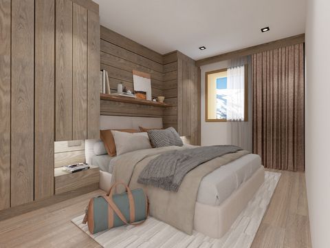 In the charming village of Lavassaix, just 2 km from the resort of Les Menuires, a new development is due to open at the end of 2025. Part of a complex of 4 chalets, this half-chalet with a total surface area of 94 m2 on 3 levels offers 3 en suite be...