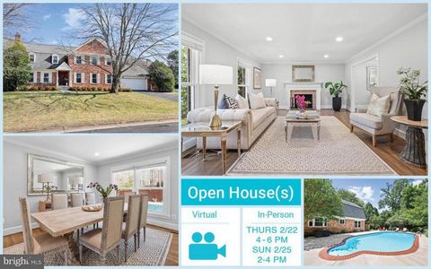 OPEN SUN 2/25 2-4 PM! Discover your dream home in a prestigious location! This magnificent 5 BR, 4.5 BA brick colonial offers the perfect blend of luxury, comfort, and convenience, just minutes away from Tysons Corner. Nestled within the highly sough...