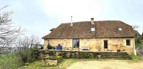 EXCLUSIVE TO BEAUX VILLAGES! Surprisingly roomy 4 bedroomed stone cottage that comes with simply stunning south-facing views across into the Corrèze! This recently renovated 19th century home has many authentic features such as its imposing inglenook...