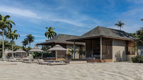 Vous achetez la dernière villa de plage restante dans ce complexe de style de vie et de bien-être unique, le premier du genre sur l'île de Lombok. Villa de luxe de 2 chambres avec seulement le sable fin entre vous et les superbes mers d'un bleu clair...