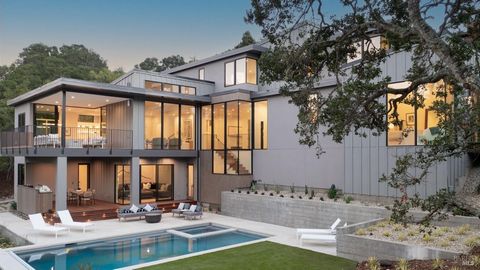 Introducing an extraordinary contemporary architectural masterpiece situated in the heart of Mill Valley. Nestled on a sunlit 3/4-acre lot, this exceptional residence establishes an intimate connection with the celebrated Mt. Tamalpais. Meticulously ...