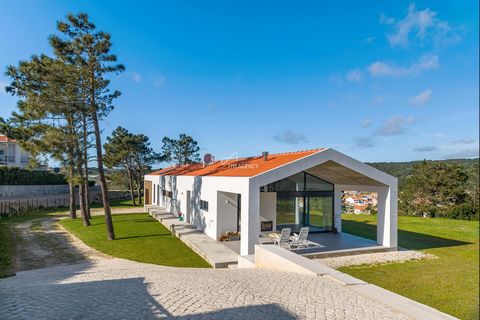 Located in Caldas da Rainha. This 40-metre-long modern villa features extraordinary architecture and distinctive design. With plenty of natural light, provided by the huge window facades, it also has a view over the lights of the neighboring villages...