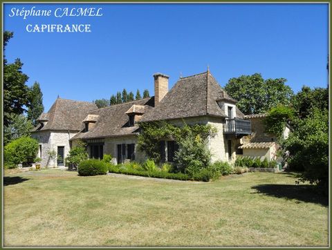 Dpt Dordogne (24), à vendre proche de BEAUMONT - 2 maisons de 291 et 130 m² - Terrain de 3.5 h - Piscine - Etang