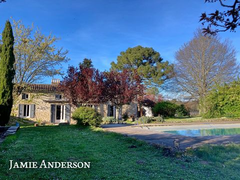 Pretty stone house, completely renovated and sold fully furnished. It is situated in a peaceful setting with views of the surrounding countryside. The house comprises 4 bedrooms, 2 bathrooms, a large living room with open-plan kitchen and fireplace/i...