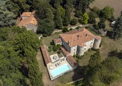 A beautifully renovated medieval chateau located in West Deux Sevres, close to a village with shops and a bakery, and nestled in a private park of 9.5 hectares (24 acres). Built in the 15th century and significantly redesigned in the 19th (elegant no...