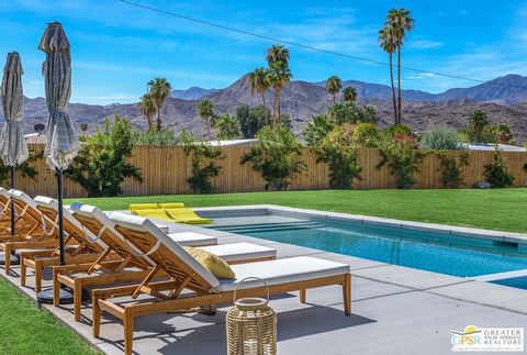 Own your dream vacation home and generate extra income with this successful short-term rental property in Palm Springs. With $70k in bookings for 2024 already secured as of March, this home boasts a stellar 4.9/5 star rating on Airbnb and VRBO. Junio...