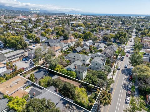Downtown Santa Barbara Triplex Opportunity! Welcome to Santa Barbara - 1904 Home, 3 Units, with R4 zoning. Units A and B are both vacant and ready to update + move in. Situated near restaurants, State Street, Cottage Hospital, workplaces, and the bea...