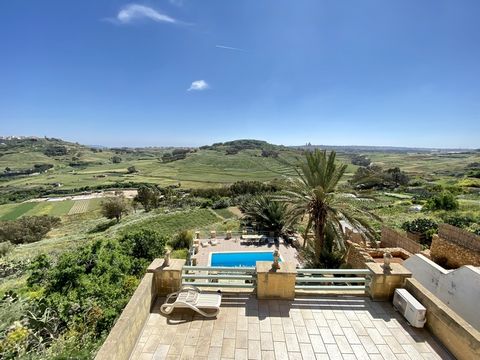 An opportunity to acquire a south facing six bedroom house of character in our sister island of Gozo located in the very charming and tranquil village of Xaghra offering lovely open country views. Set on five levels on street level one finds a combin...