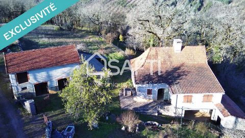 Located 25 minutes from the south of Cahors, this property offers an idyllic setting in the heart of nature. Benefiting from plots adjoining the house, with a surface area of 33,000 m², completely fenced, this stone house is surrounded by a preserved...