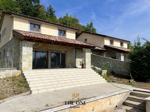 Two semi-detached houses with swimming pools and panoramic sea views are situated on a 2400 m2 plot of land and are located on the Opatija Riviera. The living area of ​​each house is 175 m2. The ground floor consists of a hallway, a living room with ...