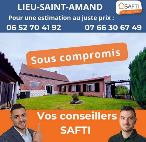 Je vous propose de devenir propriétaire de cette grande maison familiale individuelle d'environ 170m². Nichée dans un environnement calme, à Lieu-Saint-Amand(59111), tout en étant à proximité de l'entrée de l'A2 Denain-Douchy, ce qui rend très pratiq...