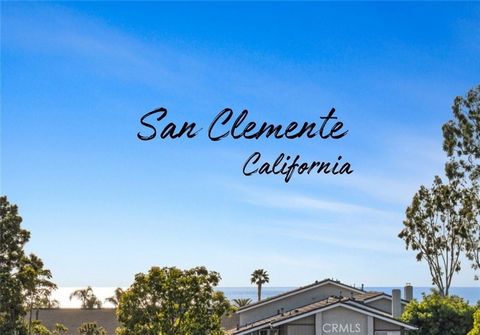 Ocean View! End Unit! Imagine your favorite breakfast beverage, every morning, off your private deck--with a View of the Pacific! This significant San Clemente location proves perfect for a primary residence, summer vacation home or investment proper...