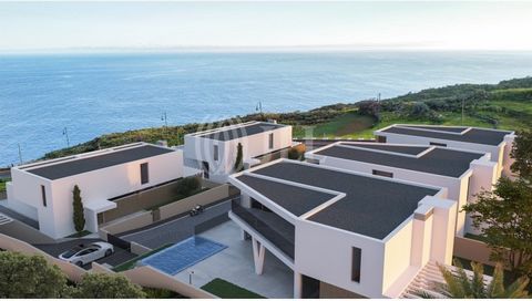 3+1 bedroom villa in advanced construction phase, with 422 sqm of gross private area, elevator, private pool, garage, and garden, on a 469 sqm plot within a private condominium very close to the sea, with privileged views over the Atlantic Ocean, in ...