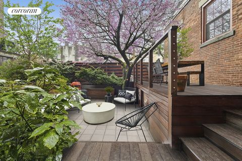 A rare opportunity to own a unique two bed, two bath with private outdoor space in a historic turn of the century converted school house on one of Brooklyn's most picturesque tree-lined blocks. The tranquil yard, facing east, features not only one bu...