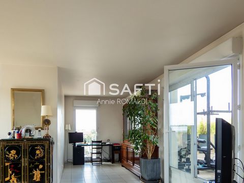 RARE A LA VENTE : DUPLEX INVERSE FAMILIAL- LUMINEUX- 3 CHAMBRES - 2 TERRASSES - PARKING