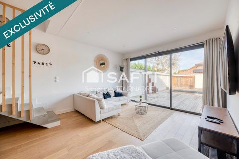 BORDEAUX CAUDERAN, maison comtemporaine, 3 ch, piscine, garage