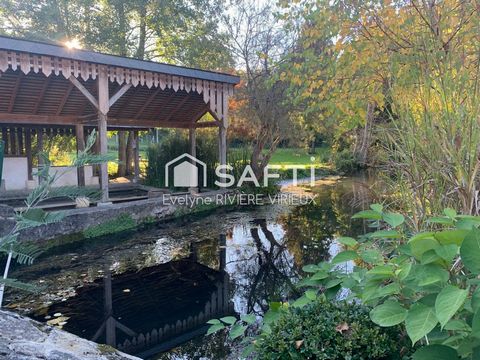 Jardin arboré avec accès à la rivière