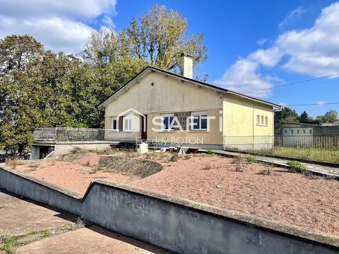 Maison avec terrain et étangs – fort potentiel !