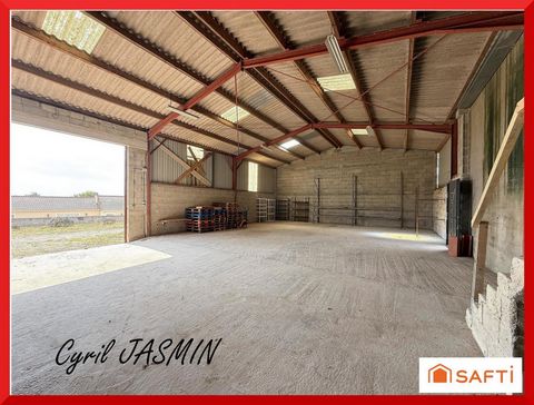 Bâtiment artisanal avec bureaux et grand terrain