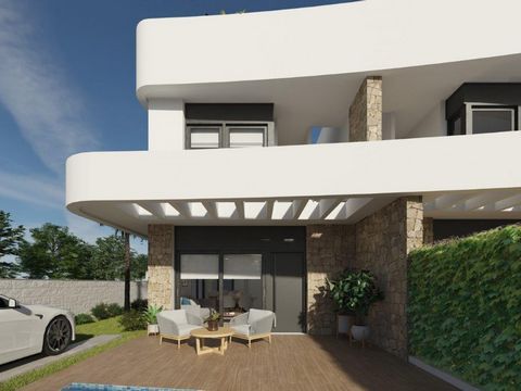 Modern new build 3 bedroom semi detached villas for sale in La Herrada, close to Los Montesinos in the Costa Blanca. Offering clean lines, open plan living and lots of areas to enjoy the Spanish weather, these 3 bedroom semi detached villas are offer...