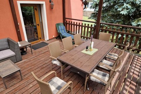 This detached house is in Bohemian, Giant mountains, in the Czech Republic. There are three bedrooms which can sleep 8 people, ideal for a family vacation. It is also permitted to bring two pets. From the balcony you have a beautiful view of the Czec...