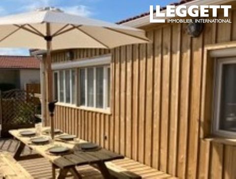 A19954PR33 - Superb 80 m² wooden house completely renovated in 2023, furnished and equipped with care (flat screen TV, washing machine, kitchen equipped with oven, microwave, dishwasher), double glazed openings equipped with electric shutters. The ho...