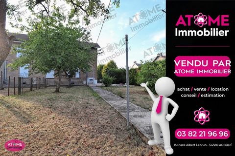 Atome Immobilier AUBOUE offers you this pretty renovated terraced house with an area of 109m2 in the town of Auboué (54). On the ground floor, you will discover a living space open to a kitchen and a living / dining room. An independent toilet comple...