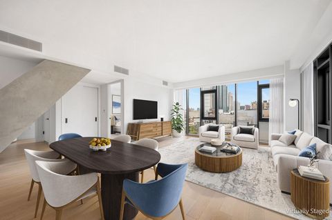 This immaculate south/east facing 7th floor two bedroom two bath boasts an expansive 15 x 22 living room space with giant floor to ceiling windows which allow for maximum light. The luxurious 16 x 10 open chefs kitchen is for kitchen lovers with tons...