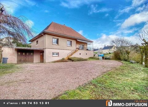 Fiche N°Id-LGB155786 : Le breuil, House of about 108 m2 comprising 4 room(s) including 3 bedroom(s) + Garden of 1880 m2 - Construction 1972 - Additional equipment: garden - courtyard - balcony - garage - parking - double glazing - attic - cellar - he...