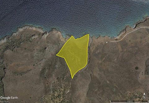 Located in Agios Nikolaos. Large building plot of 59,677 m2, nicely positioned first line on the sea, in the quiet rural area north of the village of Kounali and east of Milatos and Sissi, in the Municipality of Agios Nikolaos, Crete. It has the plan...