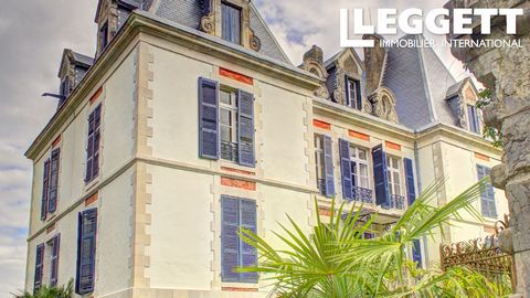 A27637CEL64 - Although in need of some finishing touches, this château of 468m² has huge potential - and it could not be more conveniently located between the Pyrénées, the Basque coast, Biarritz, Pau, Bordeaux, Toulouse and Spain! Set in 10 acres of...