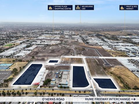 Gross Waddell ICR is delighted to offer 7 Lots at O’Herns Business Park to the market for private sale. A prime industrial location only 26kms* North of Melbourne’s CBD. Proximity to Hume Freeway (M31), & Western Ring Road (M80) providing access to m...