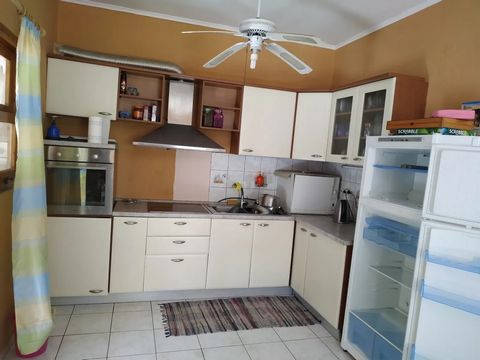 The house consists of 2 bedrooms, kitchen, living room with fireplace, bathroom, wc. The heating-cooling is achieved by 3 aircoditions (in living room and 2 bedrooms). The house is 90sqm in a plot of 270sqm. It has an external storage room of 10sqm, ...
