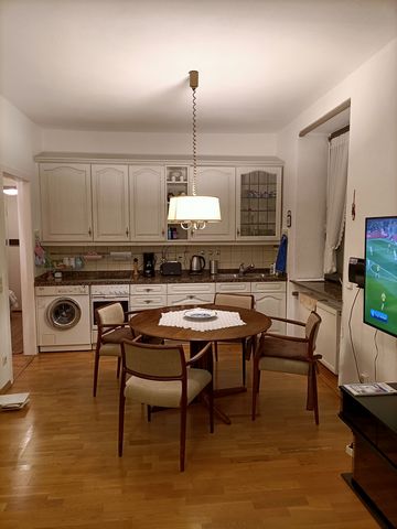 Enjoy your stay in Düsseldorf in a cozy apartment located in close proximity to the city center. The ground floor apartment features a living area with a comfortable couch for TV watching, as well as an open kitchen with a dining area. The bedroom is...