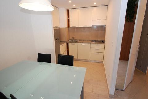 Dit ruime appartement van 45 m², gelegen op de 4e verdieping met lift, biedt een comfortabel en modern verblijf. De woonkamer is ingericht met een slaapbank van 160x190 cm en een flatscreen-tv, ideaal om te ontspannen na een dag op het strand. De sla...