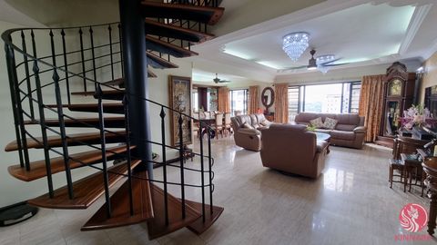 Descubra el epítome de la vida lujosa en este exquisito penthouse dúplex de dominio absoluto, que cuenta con un amplio espacio de 2,799 pies cuadrados de espacio bien diseñado. Esta notable propiedad cuenta con cuatro amplios dormitorios y cuatro bañ...