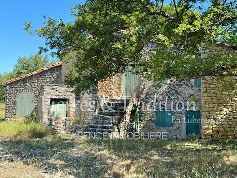 In the heart of nature facing the Luberon, old farmhouse with 175 m² of living space on 8 ha. The house features a large living room of over 75 m² decorated with an imposing fireplace, exposed beams and old floor tiles, all of which contribute to the...