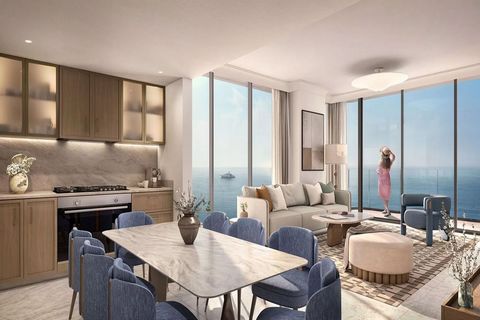 This luxury apartment has an ultra-modern design and sleek and stylish luxury interiors complemented by large windows overlooking the seas. The property has a balcony or a terrace, a laundry room, and built-in wardrobes in the master suites. Property...