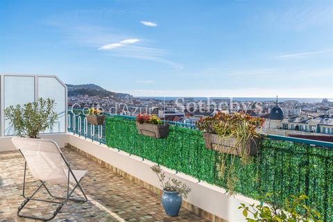 Discover this exclusive property for sale with Côte d’Azur Sotheby’s International Realty, your specialist agency for exceptional properties. This stunning corner penthouse is located on the top floor of a prestigious residence, ideally situated in t...