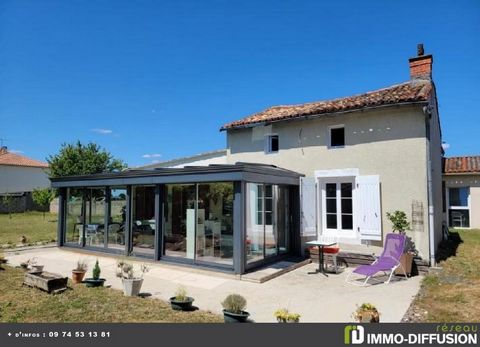 Fiche N°Id-LGB165384: Villefagnan, House of about 110 m2 comprising 3 room(s) including 2 bedroom(s) + Land of 1181 m2 - - Ancillary equipment: - heating: mixed - Energy class D: 167 kWh.m2.an - (DPE old version) - More information available on reque...