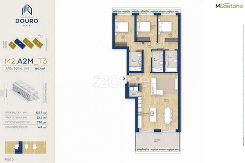 Identificação do imóvel: ZMPT559700 The Marina Douro 2 Development is the perfect place for you: - With its privileged location, you are just a few steps from all that the city, the beach and the river have to offer. - Modern and distinctive architec...