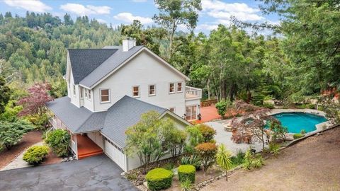 Where can you get 7 acres of amazing land just minutes to Los Gatos, a stunning remodeled home, gorgeous pool and yard, views and even the ability to add ADU, secondary unit, barn, garage/workshop? Here! Wonderfully updated and remodeled using design...