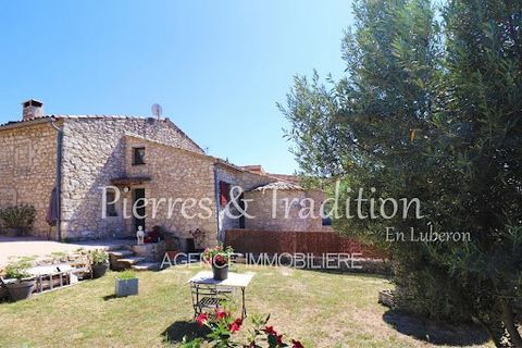 Murs en Provence, this beautiful old house is located in a typical Luberon hamlet close to the village. It offers more than 127m2 of living space, comprising a main house with three bedrooms and a guest room that can communicate with the main rooms. ...